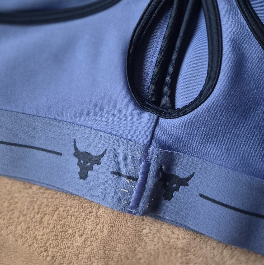 Women's Under Armour Project Rock Sports Blue Compression XS - Picture 8 of 9